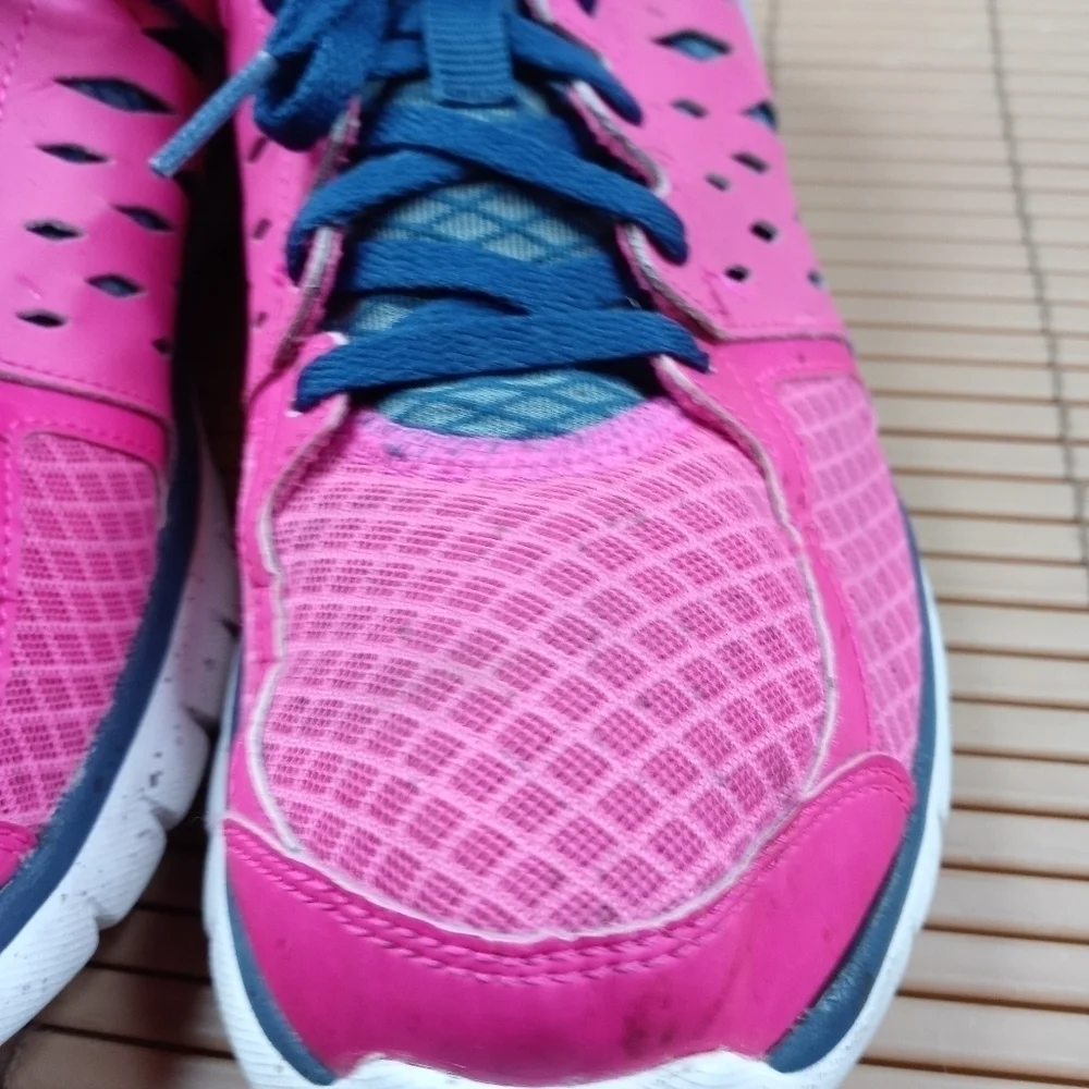 Nike Womens Flex Fitsole 2013 Running Shoes 580440-601 Low Top Lace Up 8.5 pink.